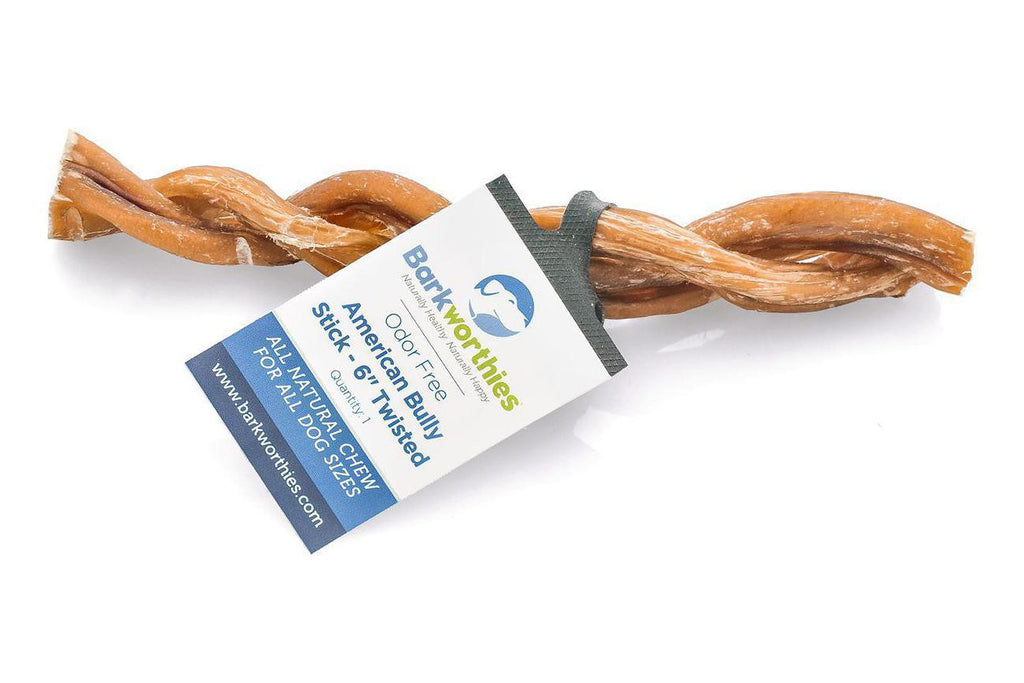 Odor Free American Bully Stick 6" Twisted