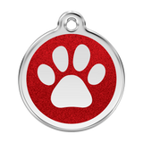 Glitter Paw Print