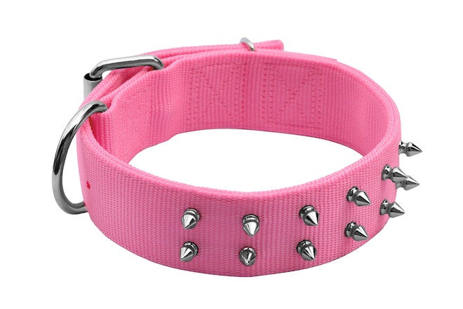 Macho Dog Spike Double-Ply Collar