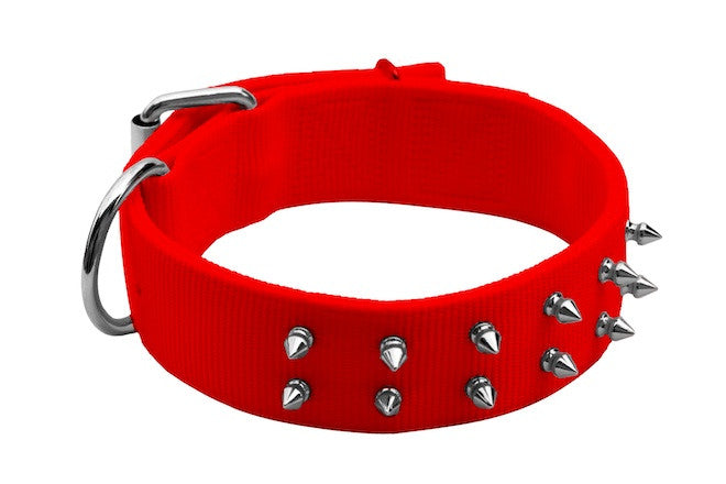 Macho Dog Spike Double-Ply Collar