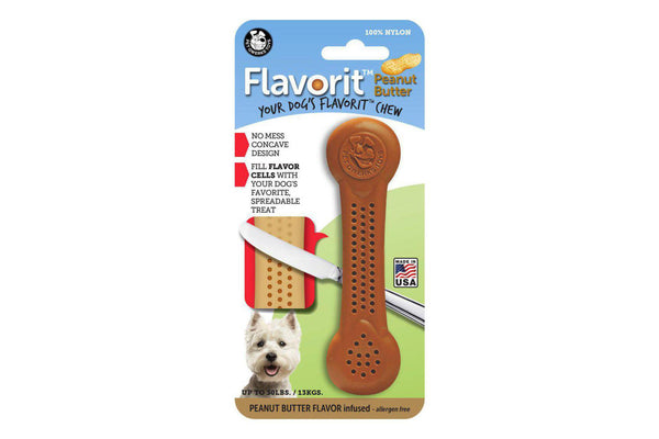 Pet Qwerks Peanut Butter Flavorit Bone – Indestructible Dog