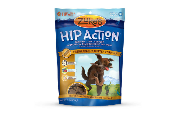 Zuke s Hip Action Fresh Peanut Butter Dog Treats Indestructible Dog