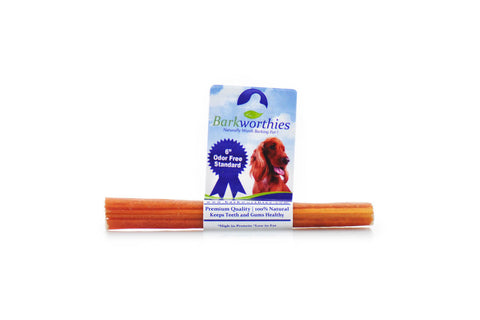 Barkworthies Odor Free Bully Stick 6" 