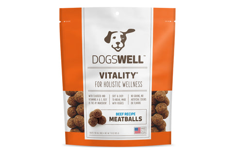 Vitality Beef Recipe Meatballs Dog Treats