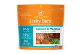 Vitality Jerky Bars Salmon & Veggies Dog Treats