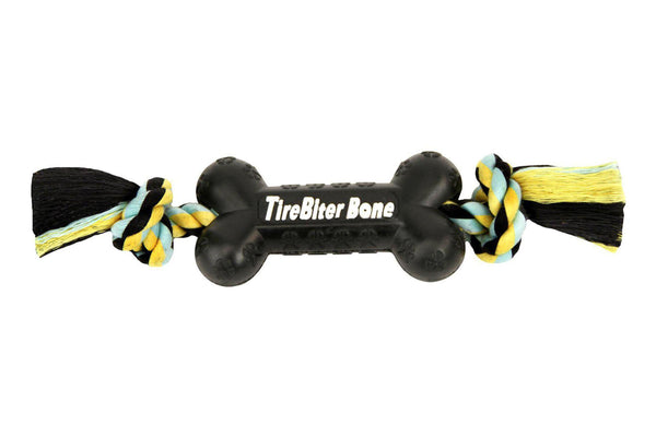 TireBiter Bone with Rope