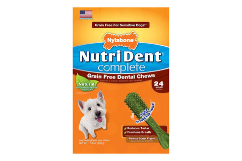 Nutri Dent Complete Grain Free Peanut Butter Dental Chew - Small