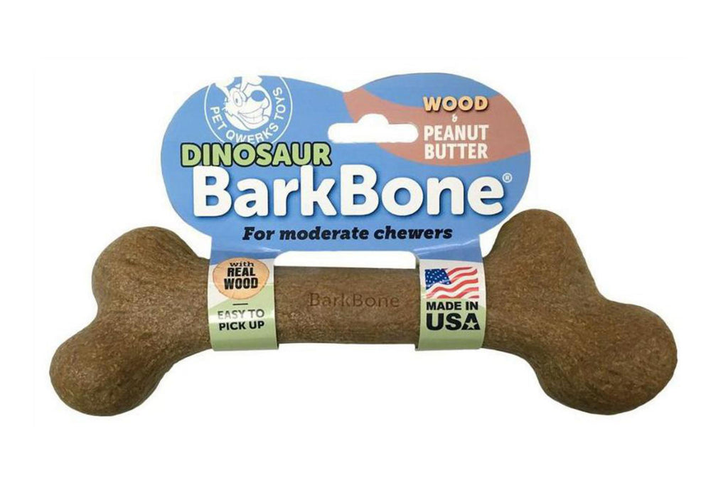 Dinosaur Peanut Butter Wood Bone