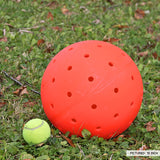 Unbreakoball 10" compared to a tennis ball